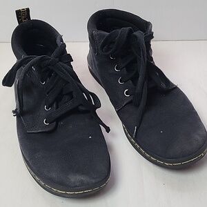 Dr. Martens Size 9 Alfie Black Canvas Combat Boots Shoes